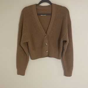 Aritzia Canberra Cardigan in Camel